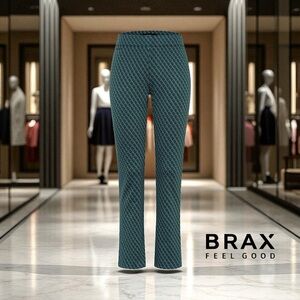 NEW, Brax Feel Good, Malou Pants, Finest Jersey, 26/32, Blue, Brown